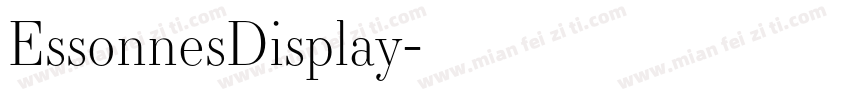 EssonnesDisplay字体转换