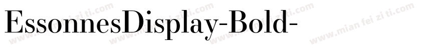 EssonnesDisplay-Bold字体转换