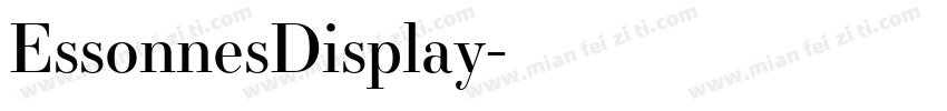 EssonnesDisplay字体转换
