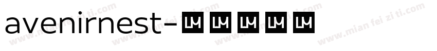 avenirnest字体转换