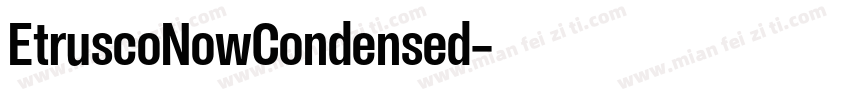 EtruscoNowCondensed字体转换