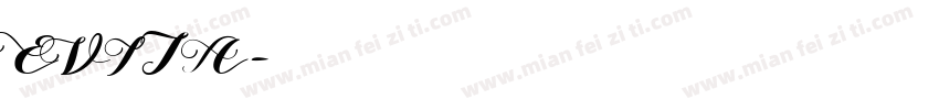 EVITA字体转换