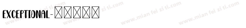 Exceptional字体转换
