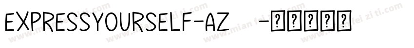 ExpressYourself-aZ65字体转换