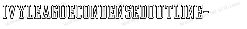 IvyLeagueCondensedOutline字体转换
