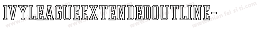IvyLeagueExtendedOutline字体转换