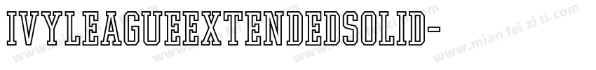IvyLeagueExtendedSolid字体转换