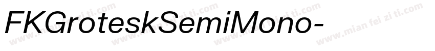 FKGroteskSemiMono字体转换