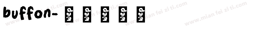 buffon字体转换