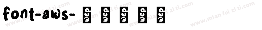 font-aws字体转换