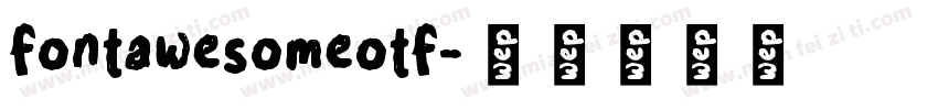 fontawesomeotf字体转换