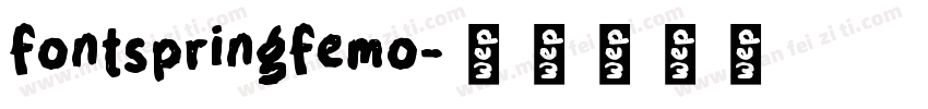 fontspringfemo字体转换