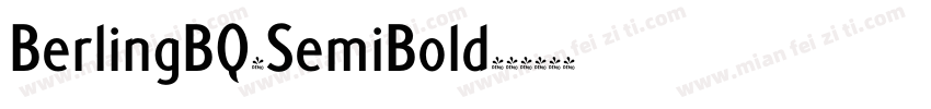 BerlingBQ-SemiBold字体转换