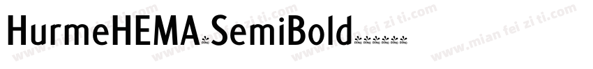 HurmeHEMA-SemiBold字体转换