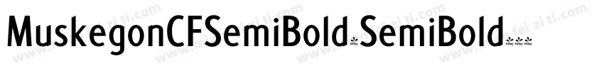 MuskegonCFSemiBold-SemiBold字体转换