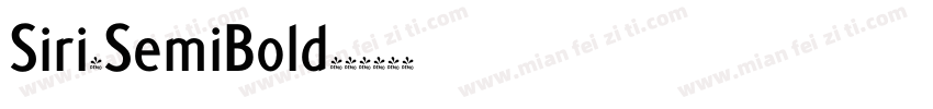 Siri-SemiBold字体转换