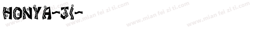 HONYA-JI字体转换
