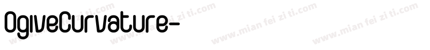 OgiveCurvature字体转换