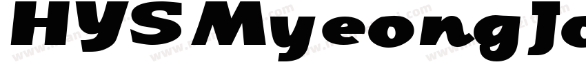 HYSMyeongJo-Medium字体转换