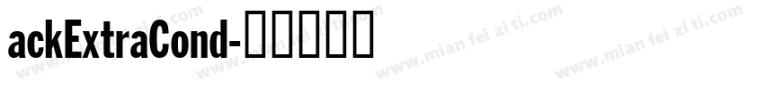 ackExtraCond字体转换