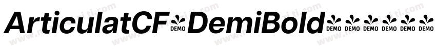 ArticulatCF-DemiBold字体转换