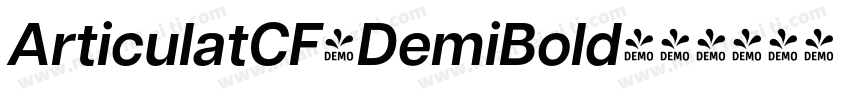 ArticulatCF-DemiBold字体转换