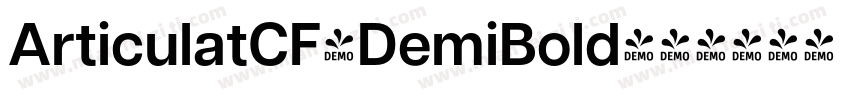 ArticulatCF-DemiBold字体转换