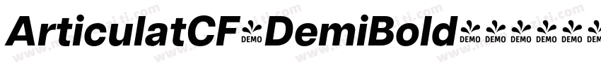 ArticulatCF-DemiBold字体转换