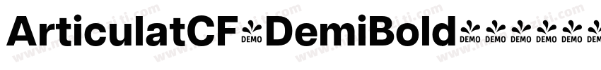 ArticulatCF-DemiBold字体转换