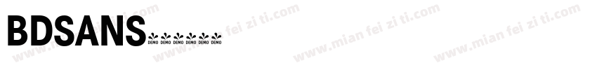 BDSANS字体转换