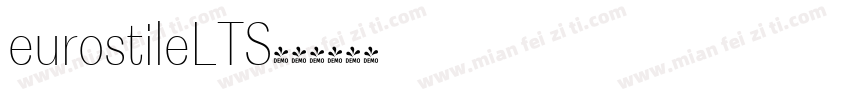 eurostileLTS字体转换