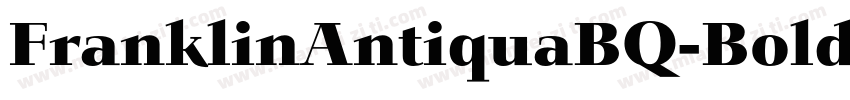 FranklinAntiquaBQ-Bold字体转换
