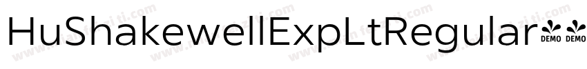 HuShakewellExpLtRegular字体转换