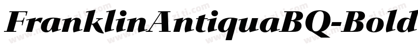 FranklinAntiquaBQ-Bold字体转换