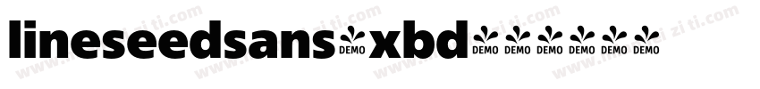 lineseedsans_xbd字体转换