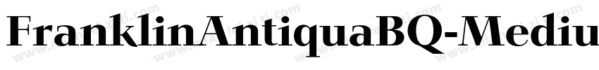 FranklinAntiquaBQ-MediumItalic字体转换