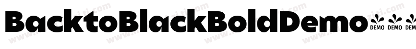 BacktoBlackBoldDemo字体转换