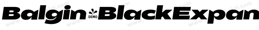 Balgin-BlackExpanded字体转换