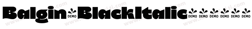 Balgin-BlackItalic字体转换