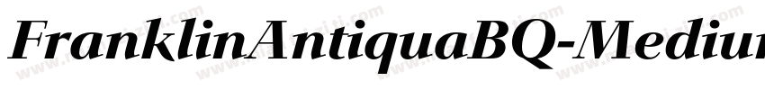 FranklinAntiquaBQ-MediumItalic字体转换