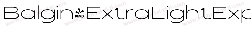 Balgin-ExtraLightExp字体转换