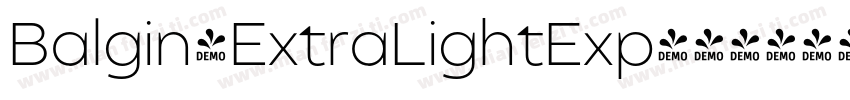 Balgin-ExtraLightExp字体转换