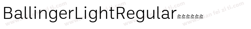 BallingerLightRegular字体转换