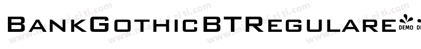 BankGothicBTRegulare字体转换