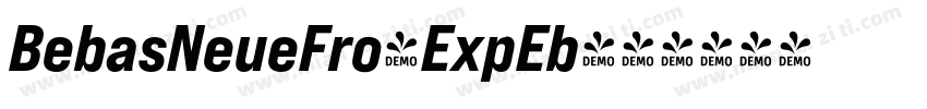 BebasNeueFro-ExpEb字体转换