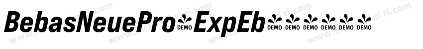 BebasNeuePro-ExpEb字体转换