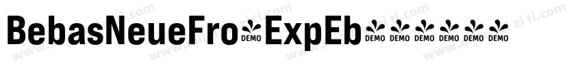 BebasNeueFro-ExpEb字体转换