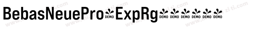 BebasNeuePro-ExpRg字体转换
