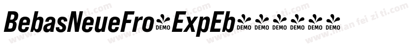 BebasNeueFro-ExpEb字体转换