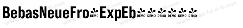 BebasNeueFro-ExpEb字体转换